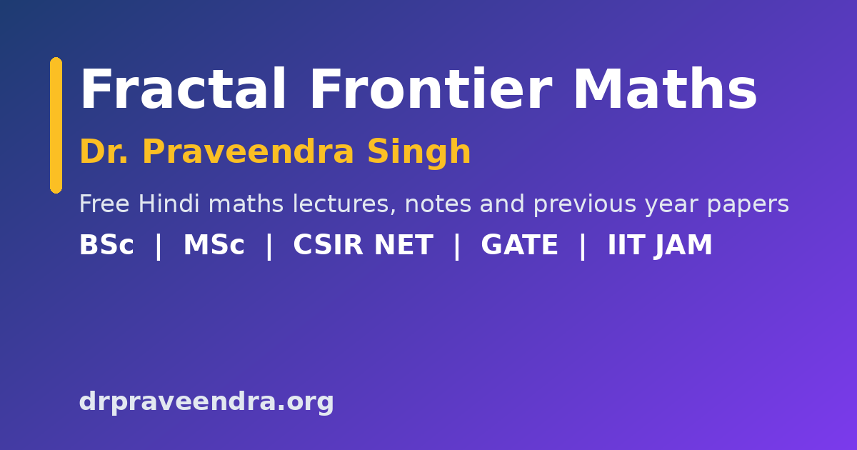 Algebraic Structures and Field Axioms | Dr. Praveendra Singh – Mathematics